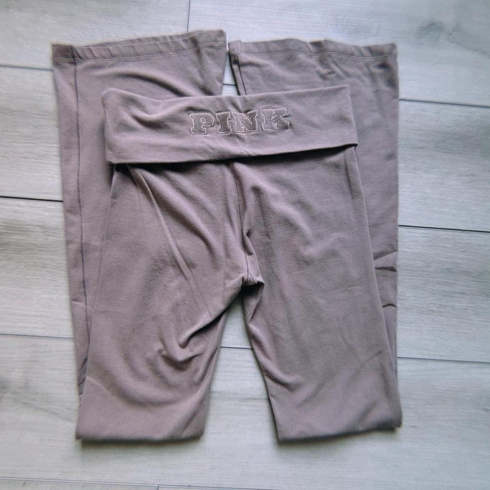 Fold over flared leggings